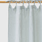Tie Top Linen Curtain Panel in Striped in Forest Green | Magiclinen