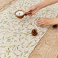 Linen Table Runner in Under the mistletoe print | MagicLinen