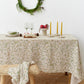 Under the mistletoe Print Linen Tablecloth | MagicLinen