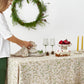Under the mistletoe Print Linen Tablecloth | MagicLinen