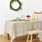 Under the mistletoe Print Linen Tablecloth | MagicLinen