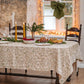 Under the Mistletoe print linen tablecloth