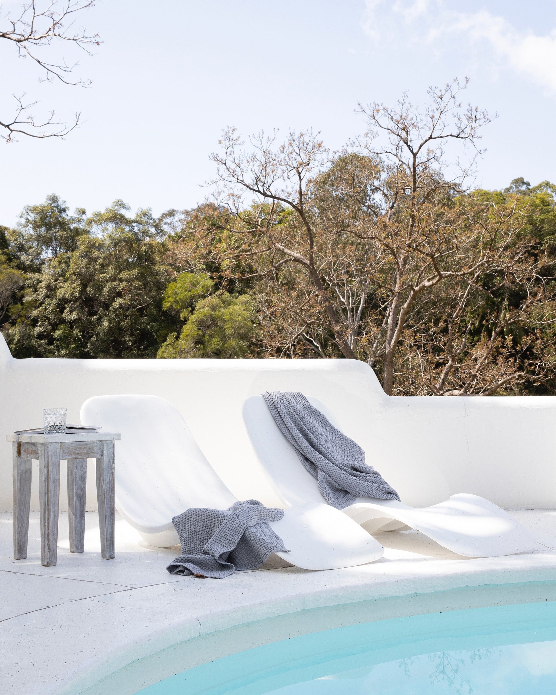 Waffle Bath Towel in Light gray | MagicLinen