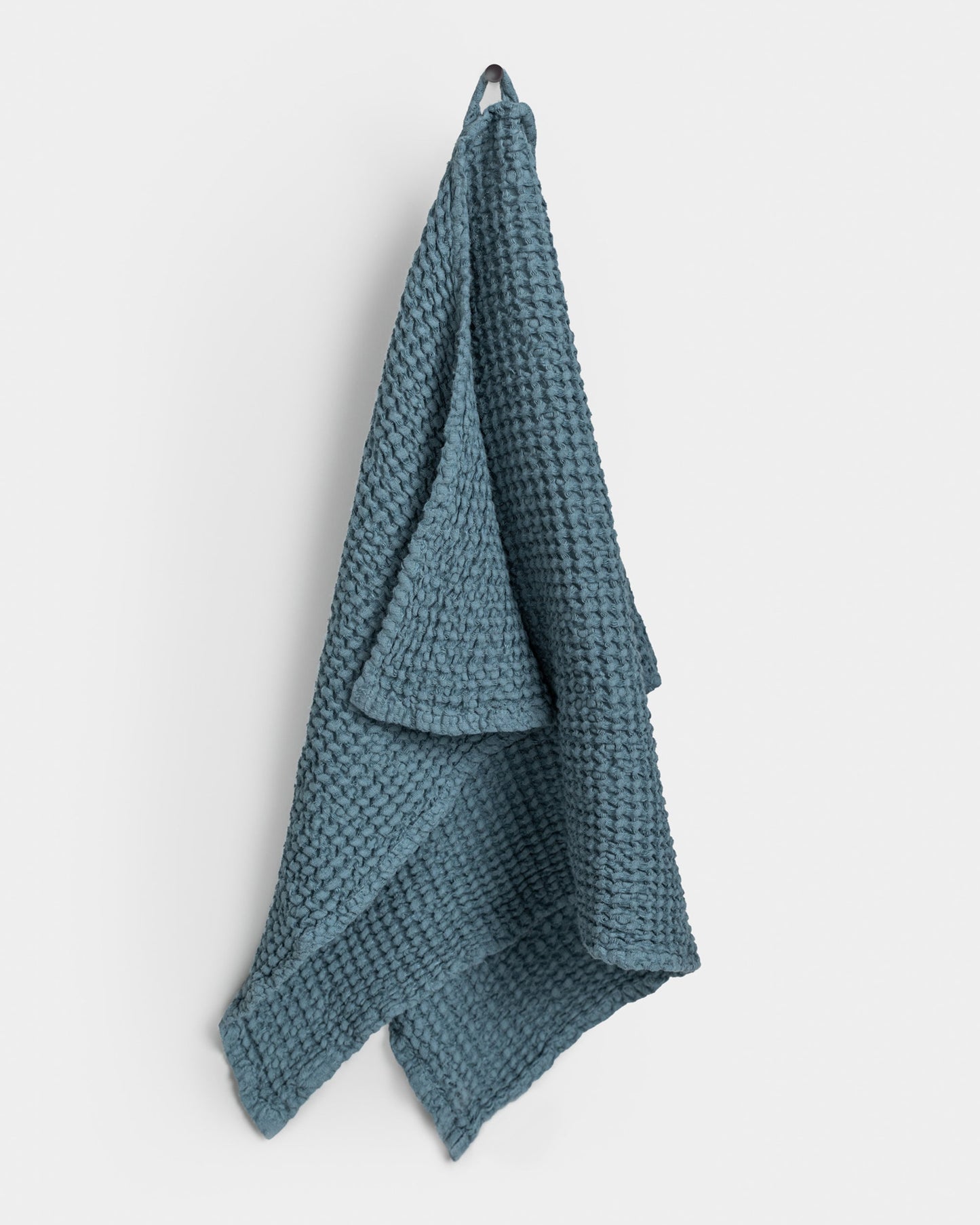Waffle Kitchen Towel in Gray blue - MagicLinen