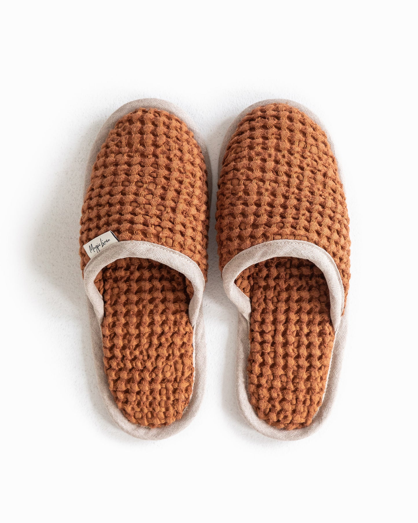 Waffle Linen Slippers