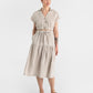 Linen crop top HAVASU in Natural melange - MagicLinen