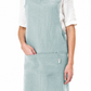 Pinafore cross-back linen apron in Various colors