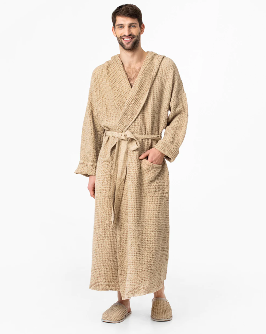 Waffle Linen Slippers