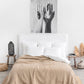 Beige waffle blanket - MagicLinen