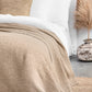 Beige waffle blanket - MagicLinen