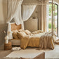 Beige waffle blanket - MagicLinen