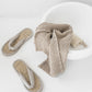 Beige waffle towel set (3 pcs) - MagicLinen