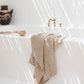 Beige waffle towel set (3 pcs) - MagicLinen