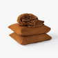 Cinnamon linen sheet set (4 pcs) - MagicLinen