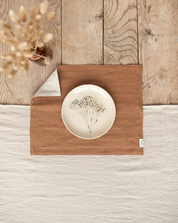 Double Layer Linen Placemat Set of 2