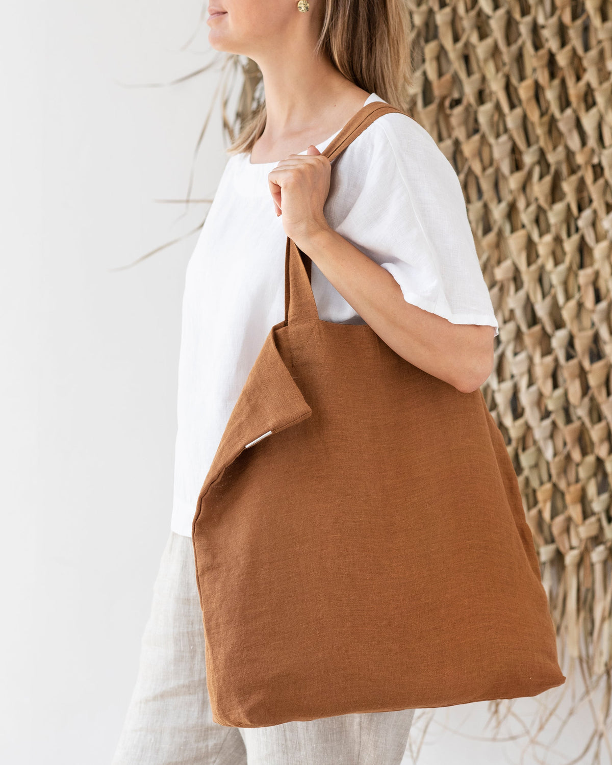 Linen Baf Large Linen Bag | Linen Tote Bags | MagicLinen – MagicLinen Wholesale