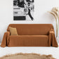 Linen couch cover in Peach