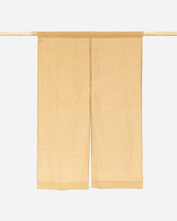 Linen noren curtains (1 pcs) in Sandy beige - MagicLinen