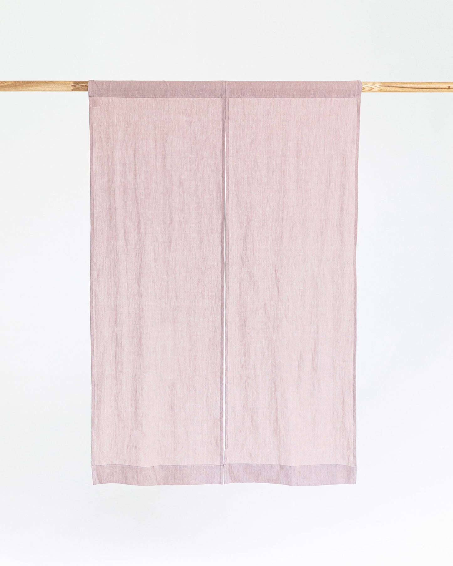 Linen noren curtains (1 pcs) in Woodrose - MagicLinen
