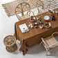 Cinnamon linen napkin set of 2