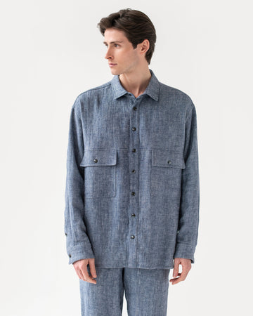 Men's linen shirt ASHEVILLE - MagicLinen