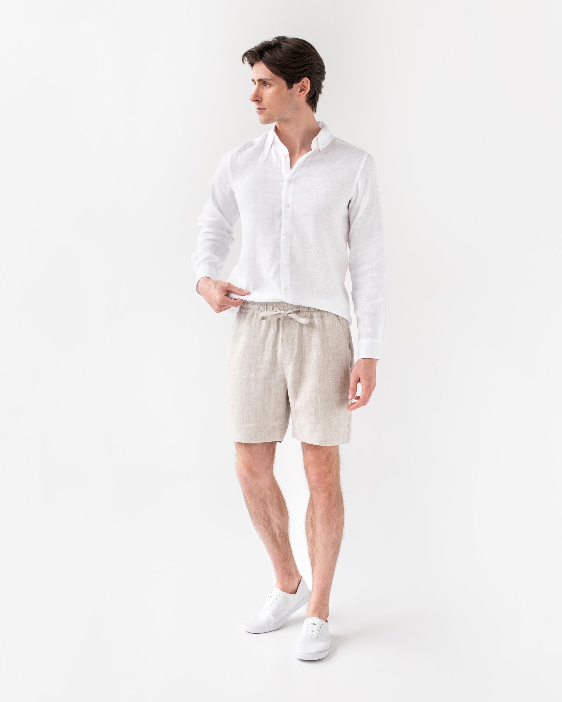Men's linen shorts STOWE - MagicLinen