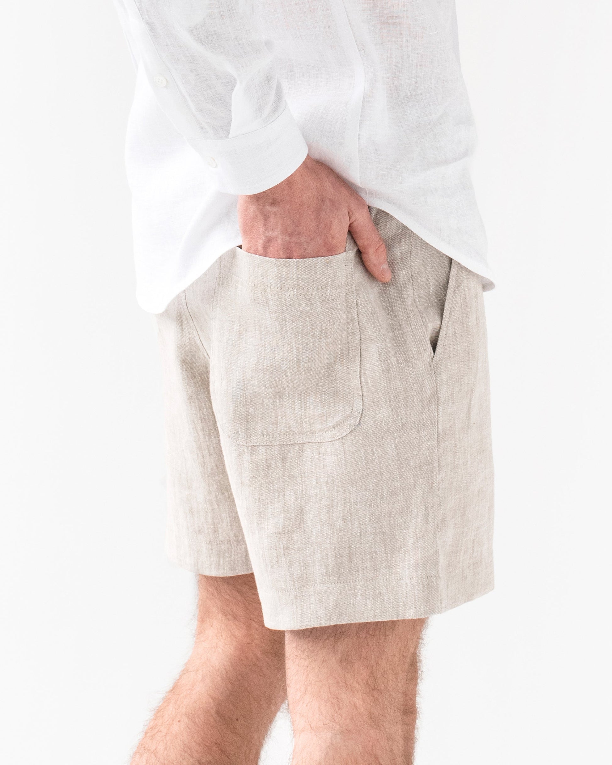 Men's linen shorts STOWE - MagicLinen