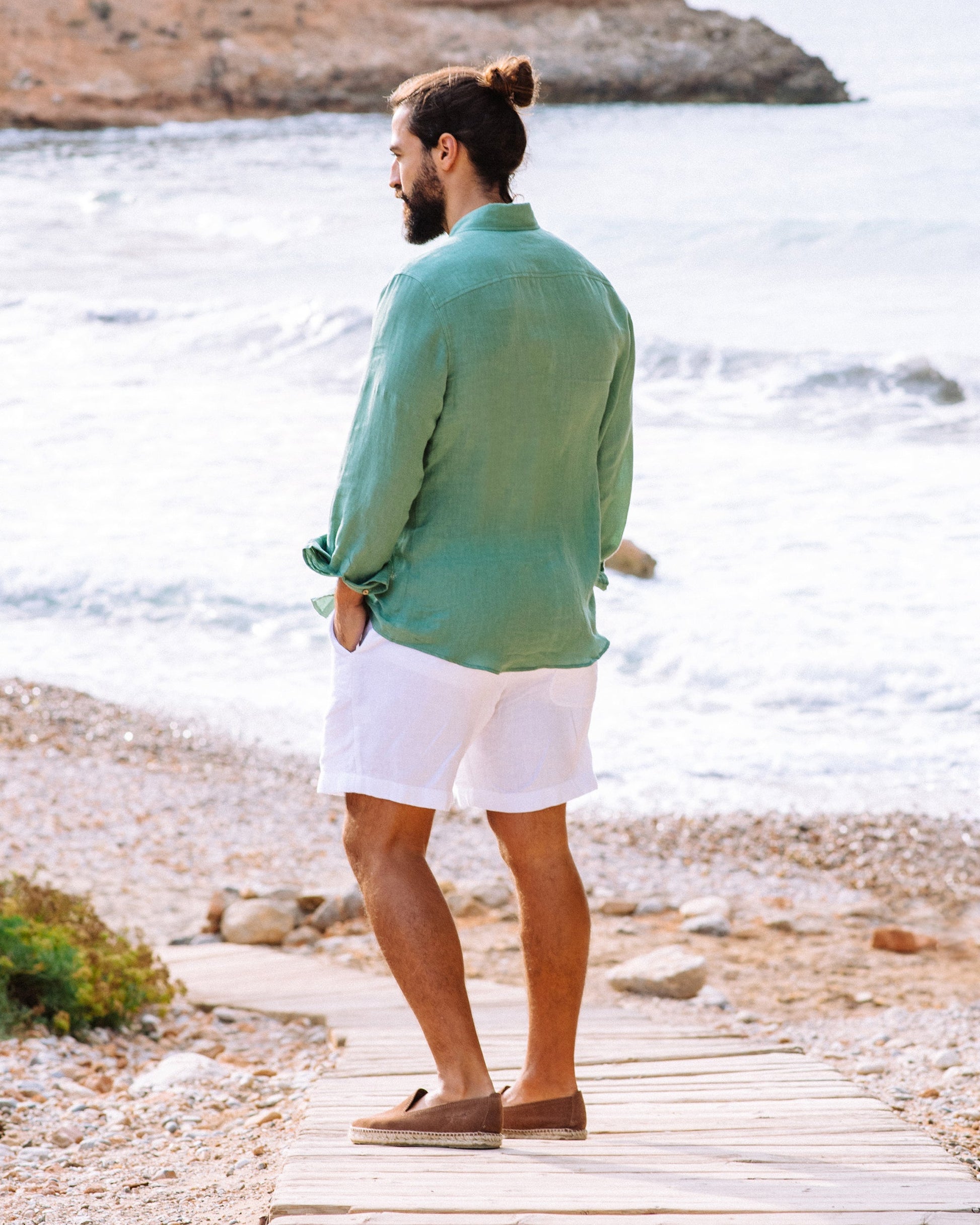 Men's linen shorts STOWE - MagicLinen