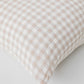 Body pillowcase in Natural gingham - MagicLinen