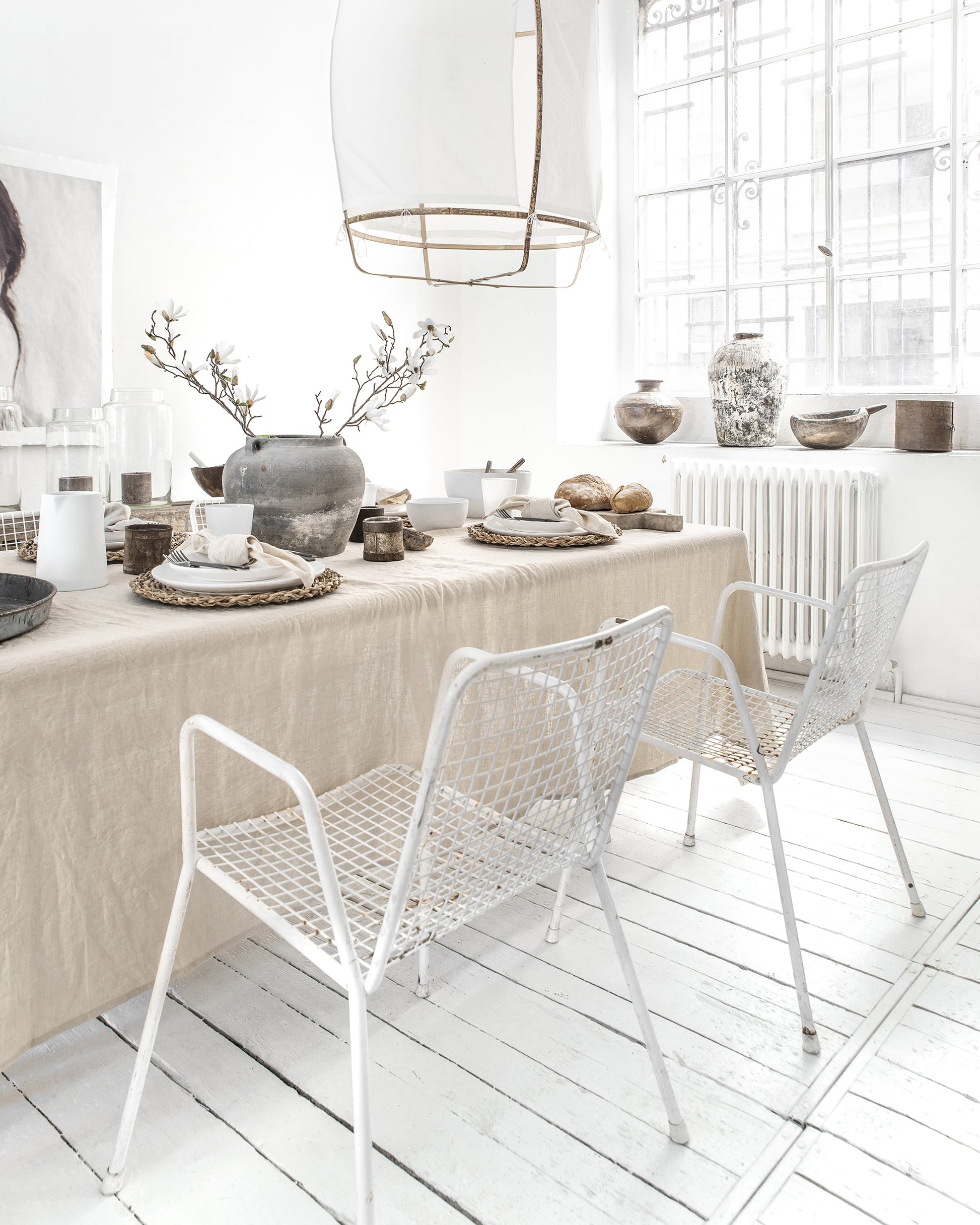 Natural Linen tablecloth - MagicLinen