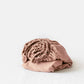 Peach linen fitted sheet - MagicLinen