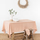 Peach linen tablecloth - MagicLinen