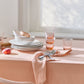Peach linen tablecloth - MagicLinen
