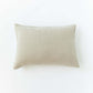 Pom pom trim linen pillowcase in Natural linen - MagicLinen
