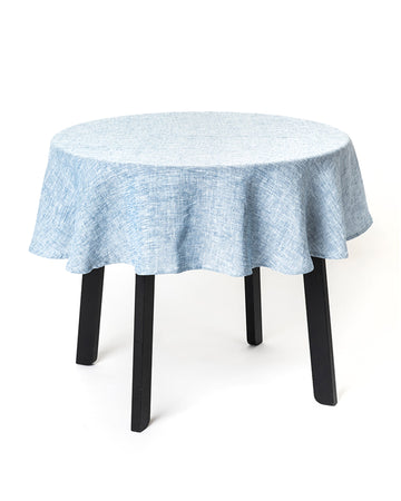 Round linen tablecloth - MagicLinen