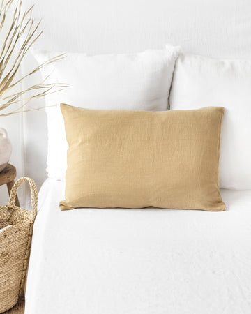 Sandy beige linen pillowcase - MagicLinen
