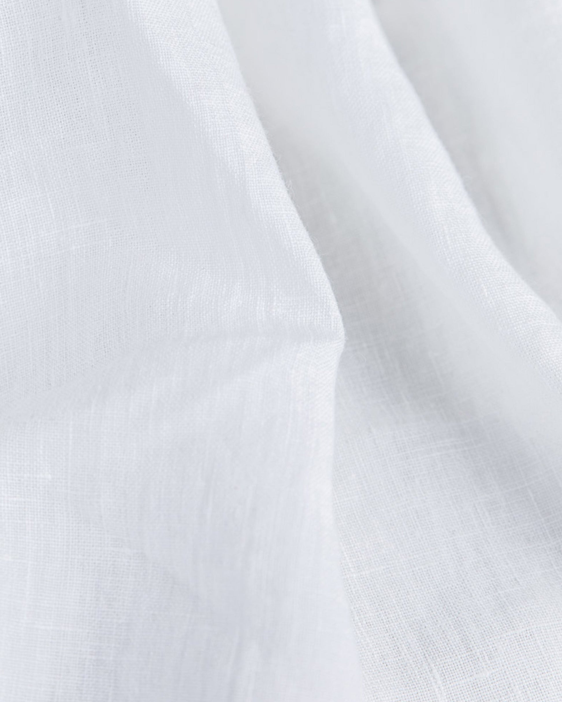 White linen fitted sheet - MagicLinen