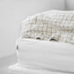 White linen fitted sheet - MagicLinen