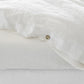 White linen fitted sheet - MagicLinen