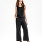 Wide linen pants BANFF in black - MagicLinen